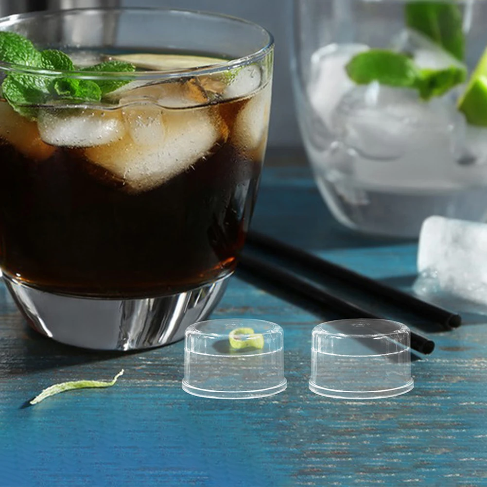 

8Pcs Cocktail Shaker Lid Set Spill-Proof Replacement Plastic Caps for Shaker Bottles Bubble Tea Mason Jar Juice Mixing