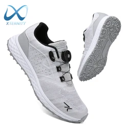 2024 Comfortable Golf Shoes Quick Lacing Training Golf Sneakers Men Outdoor Non-Slip Golfler Footwear Luxury Sport Walking Shoes