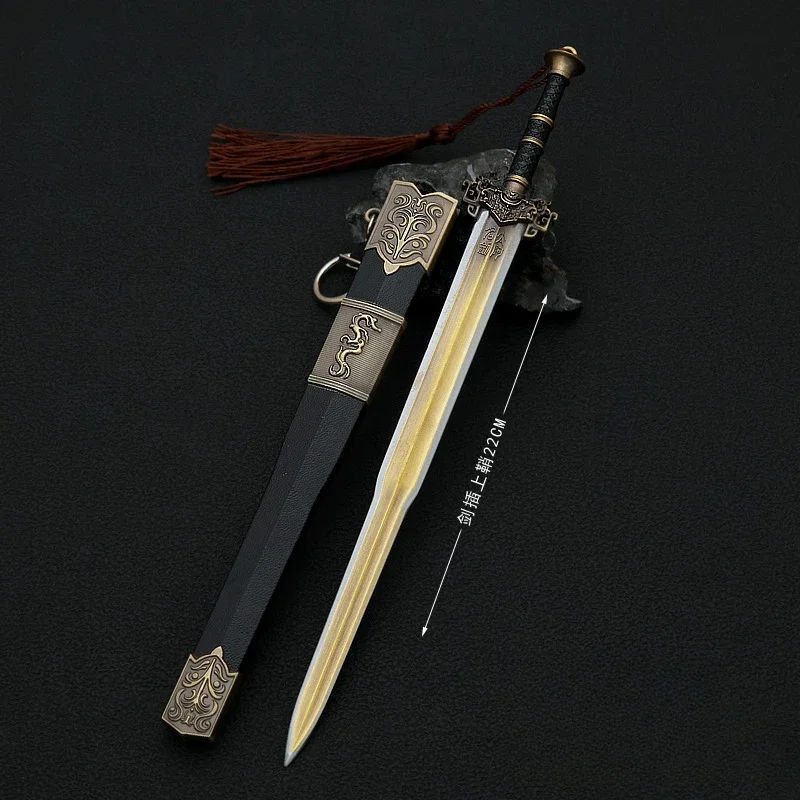 

Ancient Famous Sword 22cm/8.66in Tai Ajian Cosplay Metal Weapon Anime Peripherals Collectible Desk Accessories Ornaments Boy Toy