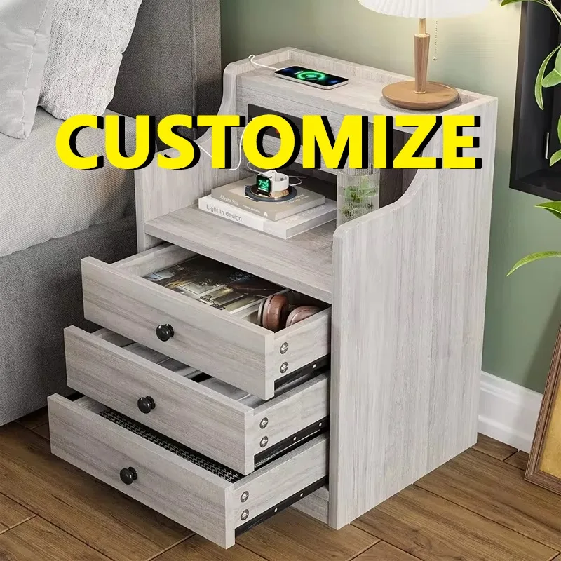 

Any Size Custom Zero Formaldehyde Honeycomb Aluminum Alloy Nightstand Eco Friendly Waterproof Moistureproof Bedroom Storage Cabi