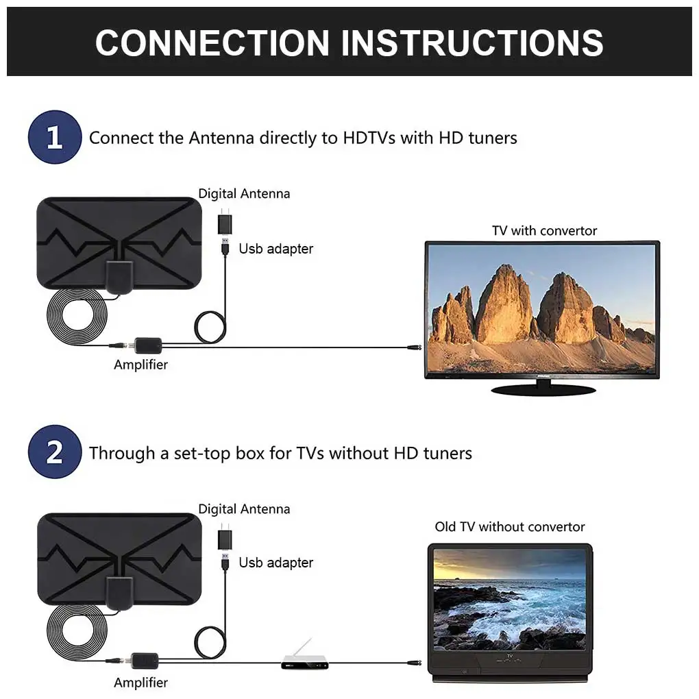 مضخم صوت هوائي رقمي ، معزز هوائي التلفزيون ، من من من نوع Miles ، 4K ، أخبار محلية