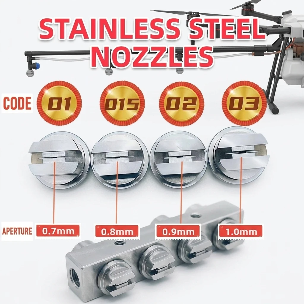 0-110 Degree SS TP Spray Nozzle High Pressure Flat Fan Spray Tips Water Cleaning Cooling Industrial Washing Nozzle Head