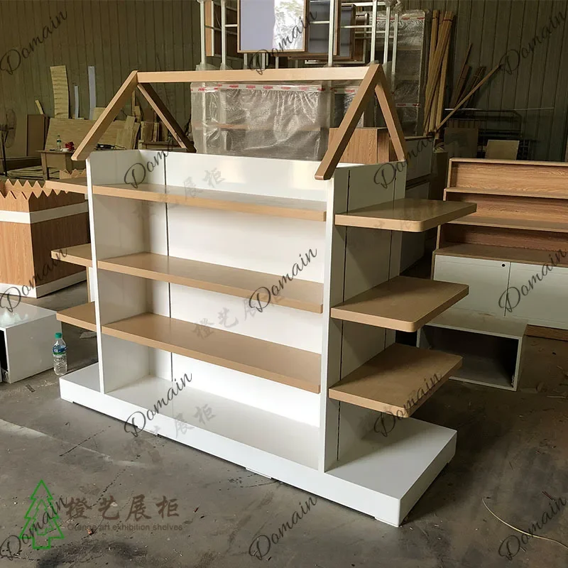 UY Nakajima Display Cabinet Maternal and Infant Store Paint Shelf Round Island Cabinet Double-sided Nakajima Display Cabinet H