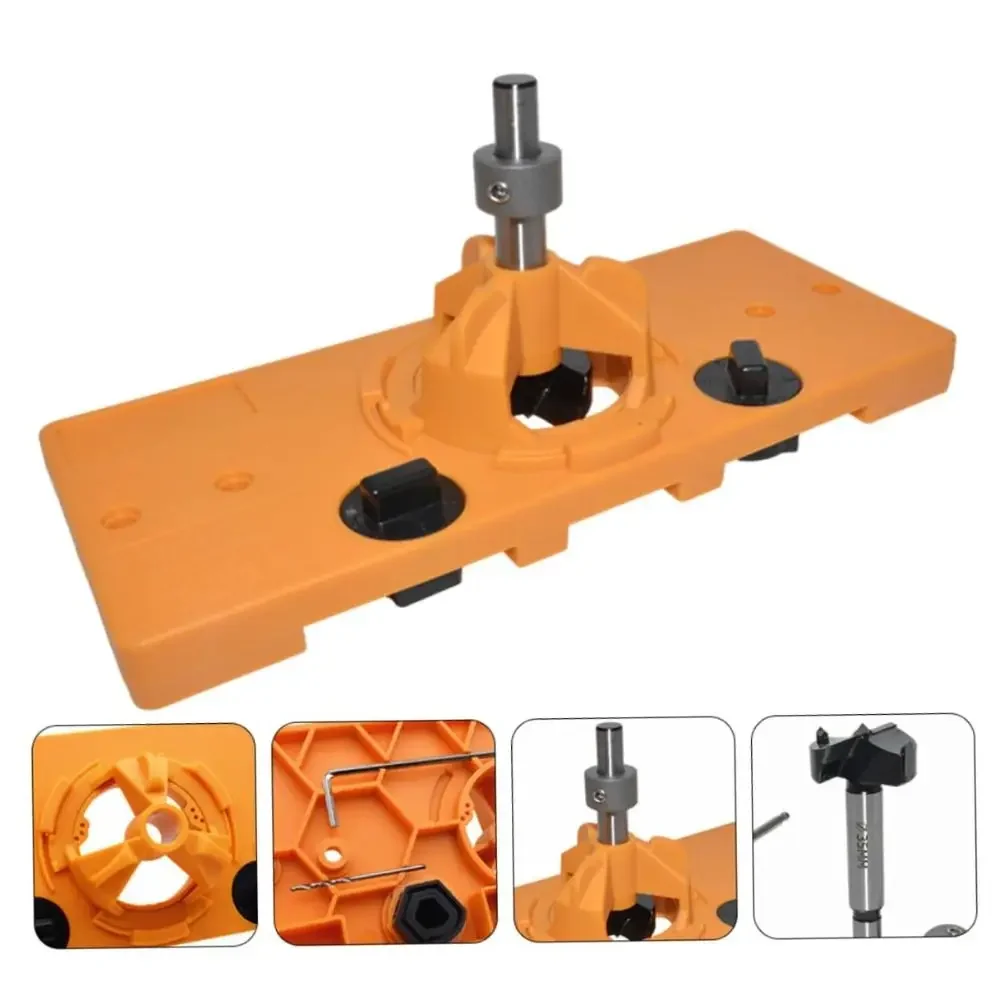 الحفر المفصلي ثقب مجموعة أدوات تحديد المواقع المفصلي ثقب محدد مملة دليل كأس نمط ثقب الباب قالب المفصلي الرقصة #4