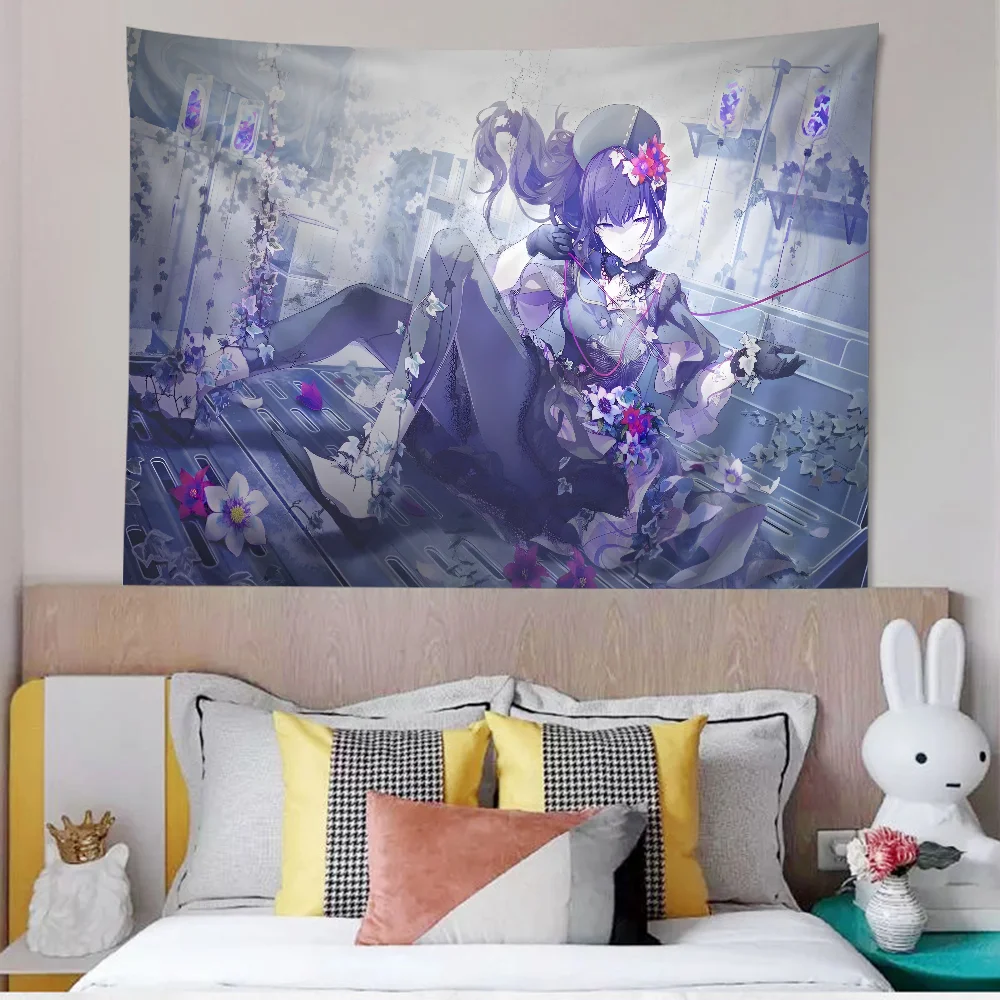 Project Sekai Cartoon Tapestry for Living Room Home Dorm Decor INS Home Decor