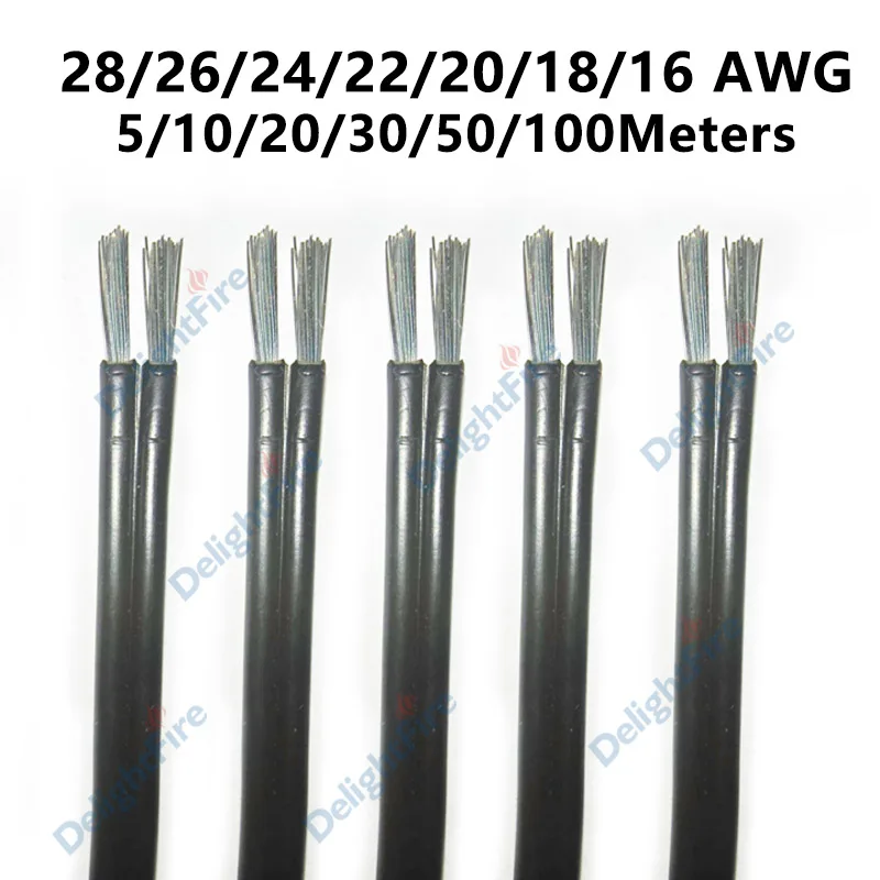 

2-контактный светодиодный соединительный провод, ПВХ луженая медь, электрический провод 5 В 12 В для светодиодной ленты, динамик, электронная батарея, автомобильная