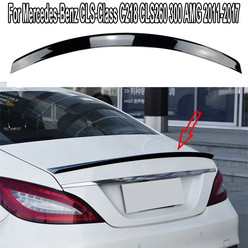 Rear Trunk Lip Spoiler For Mercedes-Benz CLS-Class C218 CLS260 300 AMG 2011-2017 tail Tailgate Spoilers Lip HIGH KICK DUCKBILL