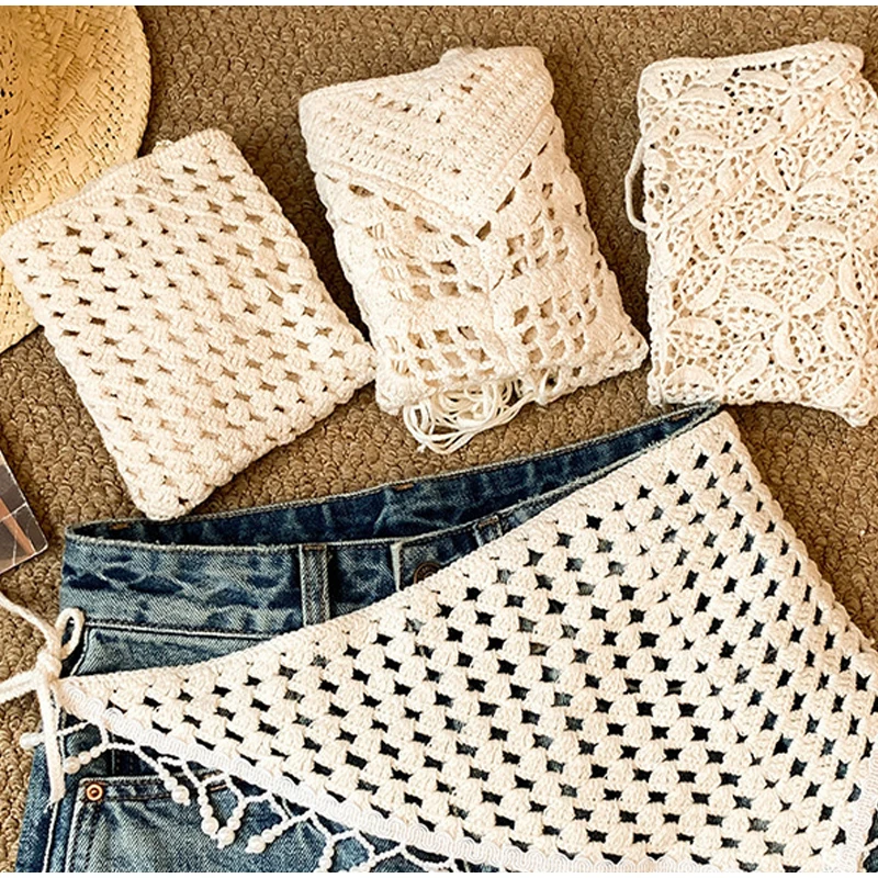 white-tassel-strap-knitted-fart-curtain-layered-with-luxury-fashion-triangular-scarf-decorative-headscarf-women-accessories