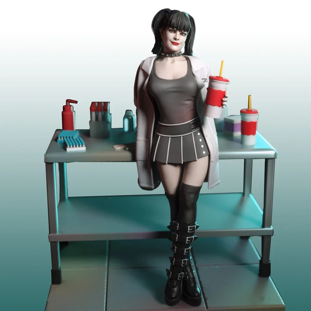 Abby Sciuto 1:24 미니어처 피규어 송진 모델 키트, 도색되지 않은 플라스틱 모델 키트, A510