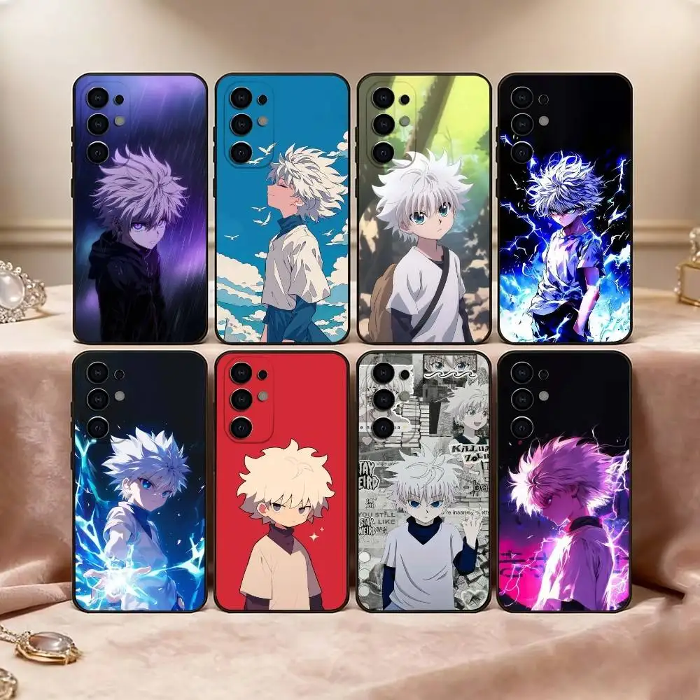 H-Hunter K-Killua Z-Zoldyck Phone Case For Samsung S25,S24,S21,S22,S23,S30,Ultra,S20,Plus,Fe,Soft Silicone Black Cover