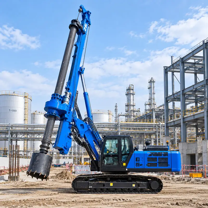 Deep Foundation Crawler Rotary Drilling Rig Built With Mast Positioning Customized Pile Drilling Machine For Bored Pile Work