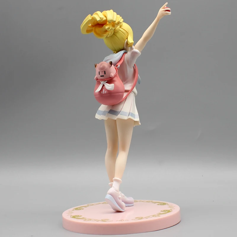 Pokémon Lillie Clefairy Action Figure para Crianças, Menina Anime Figurine, Coleção Modelo Kawaii, Estátua de PVC, Brinquedos Togepi, Presente de Natal