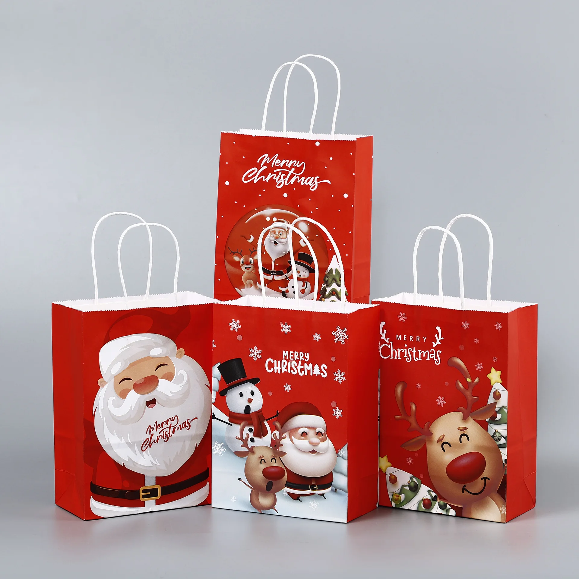 New Christmas Paper  Christmas Eve Apple Box Gift  ins Wind Candy Christmas Gift Bag New Portable