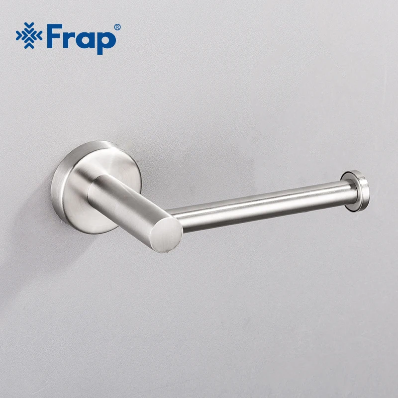 Frap Bathroom Accessories Stainless Steel Toilet Paper Holder Paper Rack Wall Mounted Lavatory Toilet Paper Hook Y14007