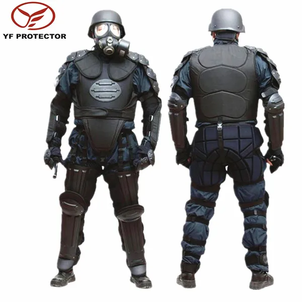 Military riot gear and body armor with fire protection 1 set