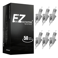 50pcs EZ FilterV2 Disposable Silicone Rubber Cartridge Tattoo Needles Sterilized Safety for Tattoo Rotary Pen Permanent Makeup