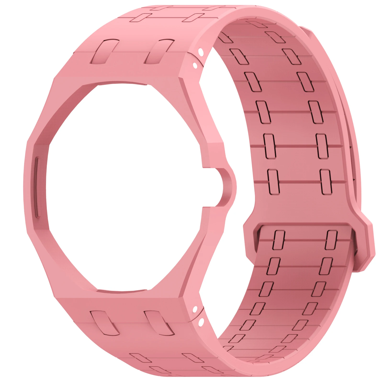 Silicone Watch Strap Quick Release Waterproof Watch Shell Non-Fading Shockproof Wrist Guard for Outdoor Travel Leisure Wearing