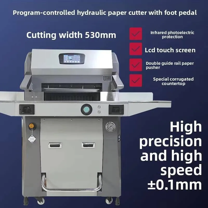 10 cm Thick Automatic Paper Cutter Programmle Hydraulic Cutter