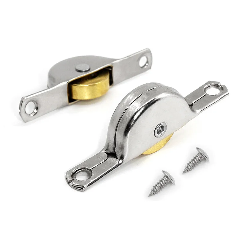 

1PCS Small Old-fashioned Sliding Door Pulley Cabinet Sliding Door Abalone Wheel Moving Door And Window Flat Concave Wheel