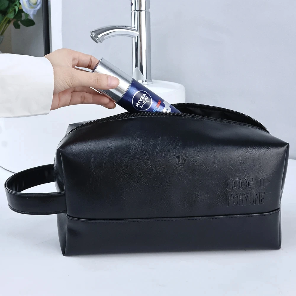 

Traveling Washing Bags Can Handle Multi -Function Large -Capacity Makeup Bag Storage Bag For Men Woman Leather Men Business 08