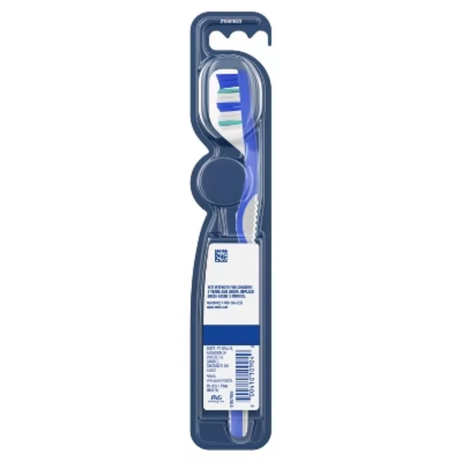 Здоровая чистая средняя зубная щетка — пробная упаковка, волнистая щетина, регулируемая форма ваших зубов, средний подтверждающий