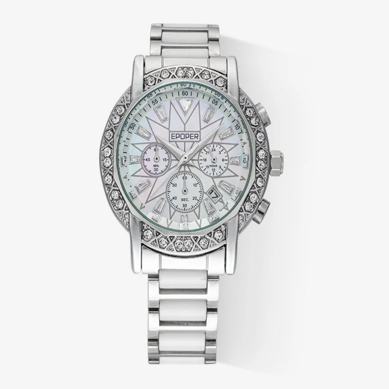 Five Pointed Star Lily Shaped Dial New Model Fashionable Luxurious And Unique Lady Timepiece With Elegant Quartz Movement Watch
