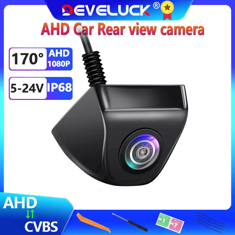 

Car Rear View Camera AHD 1920x1080P 170° Full HD Starlight Night Vision Reverse Fisheye Universal Vehicle Parking CVBS Camera