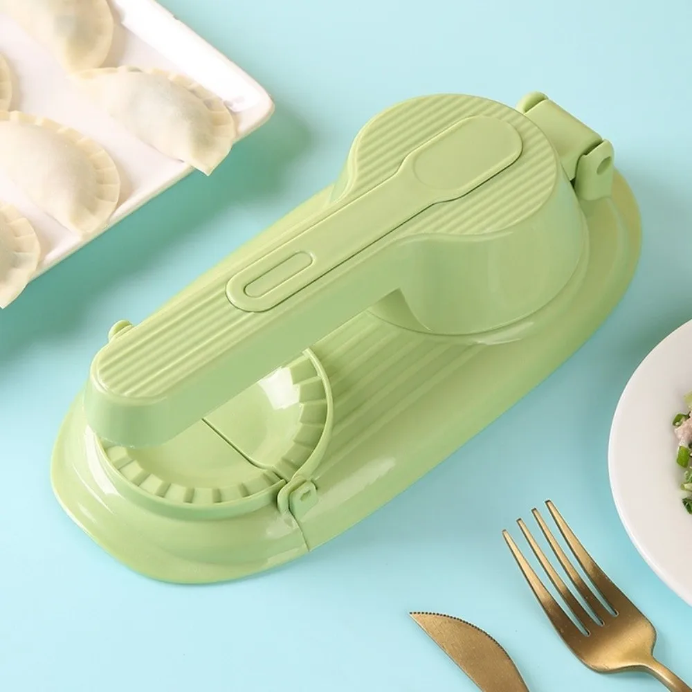 2 Piezas, Máquina para Hacer Empanadillas 2 en 1, Ligera y Eficiente, con Asa, Prensa para Masa que Ahorra Esfuerzo, Máquina para Hacer Empanadillas de Plástico, Fácil de Usar