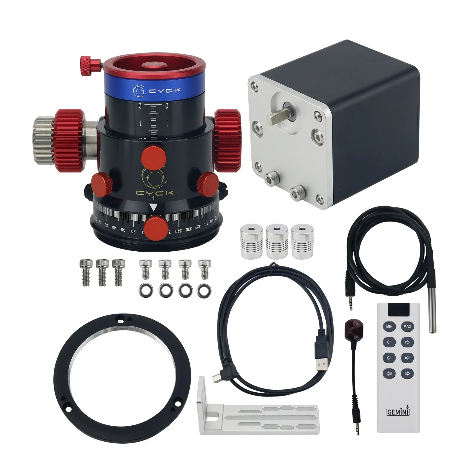 

EAF Automatic Star Focuser Pro + Dedicated Handle + Temperature Controller + 42mm Focuser with Round Adapter Ring for Astronomy
