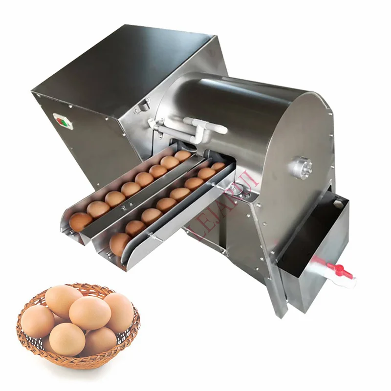 Stainless Steel Brush Washing Egg Machine Cleaning Dirty Duck Eggs Machine Poultry Egg Washer Cleaner