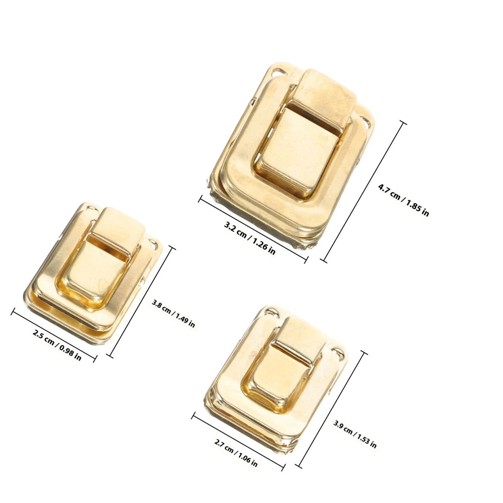 6 шт., маленькая шкатулка для драгоценностей, петля с замком, прозрачная застежка для подарочной коробки, косметичка, сделай сам, пряжка для шкафа для хранения, пряжка для чемодана