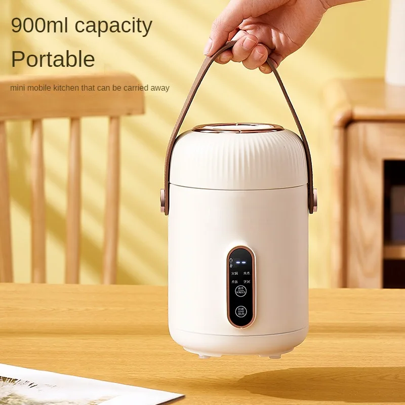 電気炊飯器マルチストーブ、ポータブルスロークッカー、ミニ鍋、お粥機、220v、900ml