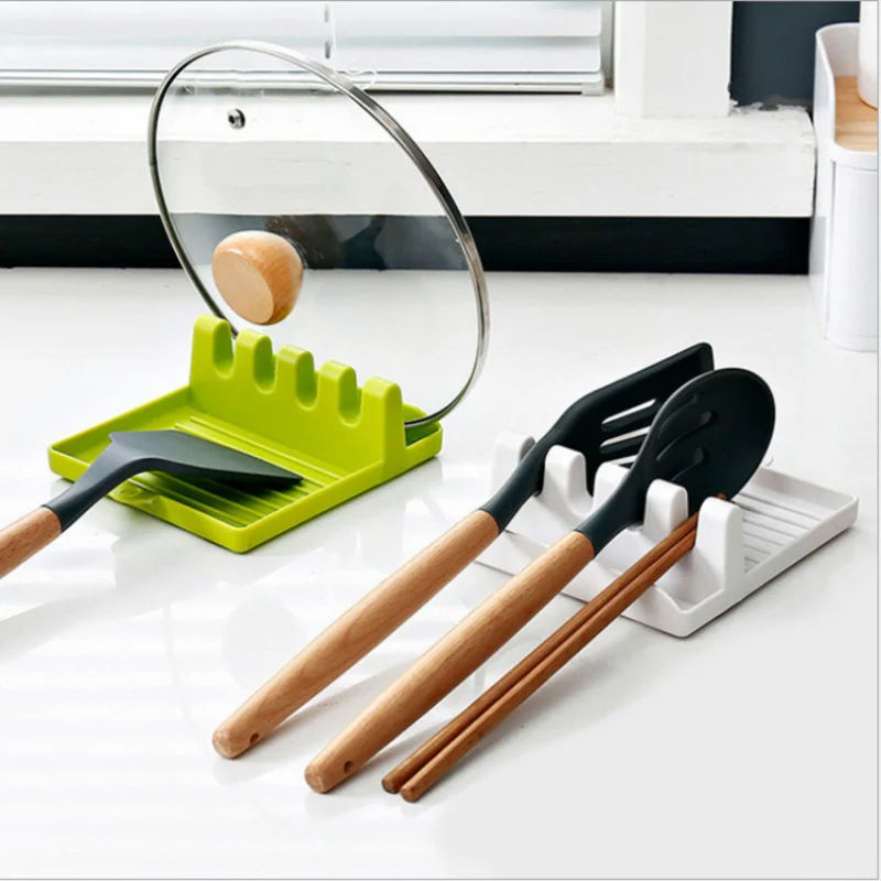 

Spatula rack holder household soup spoon pad chopsticks pot cover storage kitchen rack countertop shovel spoon shelf