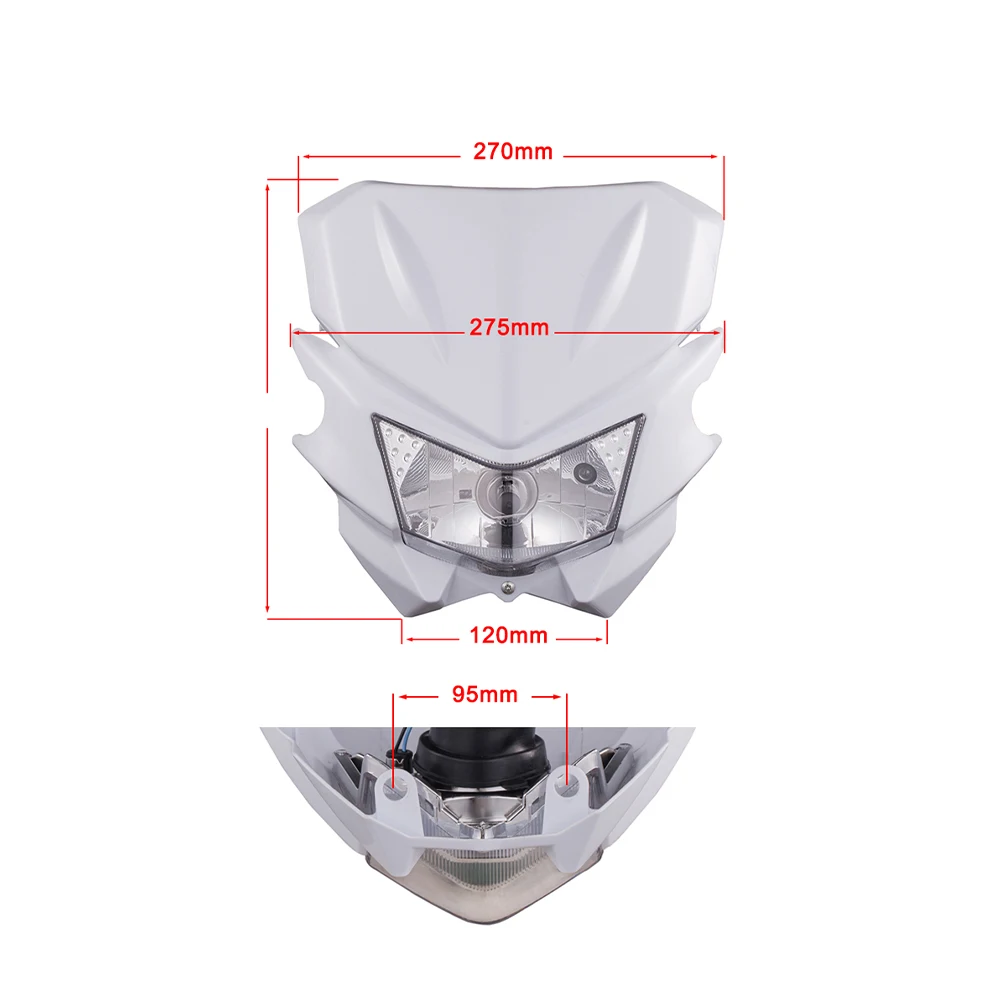 Headlight Universal Headlamp For Kawasaki KX250F KX250 450 KX450F KX KLX 450R 110-501 Enduro Pit Bike Motorcycle Head Light lamp