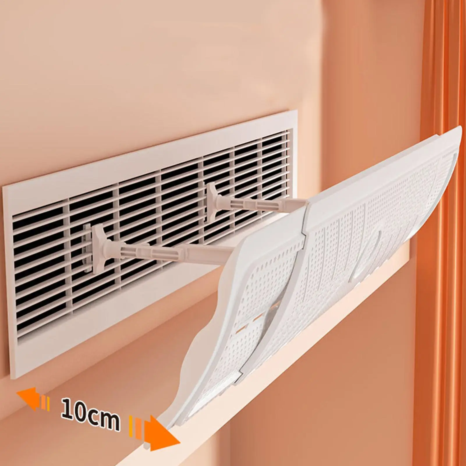 Adjustable Redirector Diverter Heating Cooling Systems Deflector AC Air Deflector Home AC Window Baffle for Home Bedroom