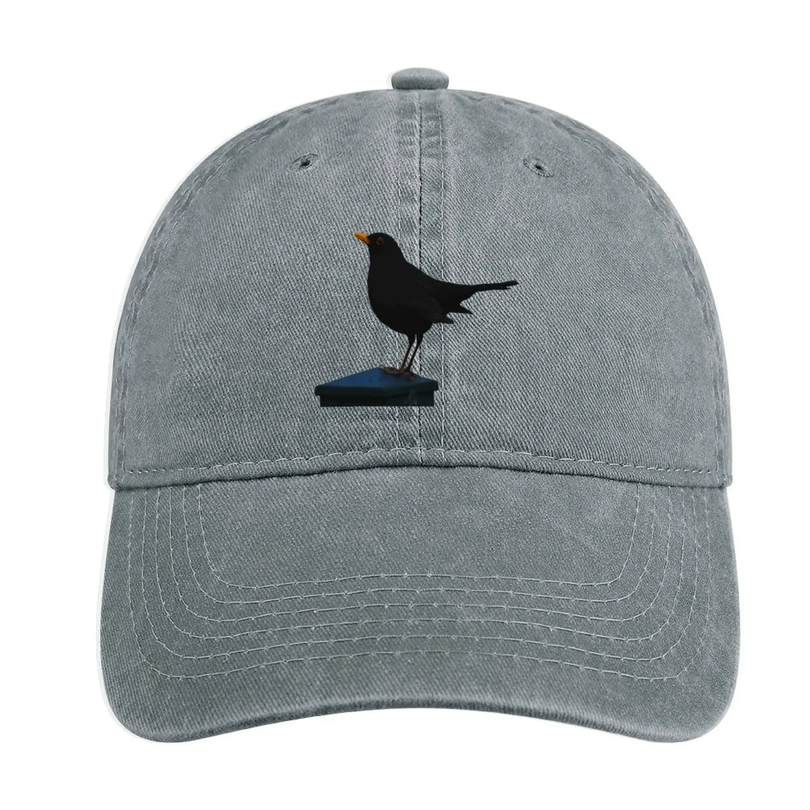 

Minimalistic Blackbird Vector Art Cowboy Hat hiking hat Mountaineering Golf Hat Women'S Beach Outlet Men'S