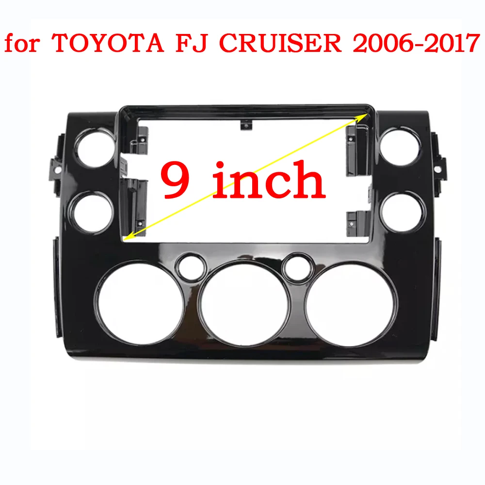 For Toyota FJ Cruiser 2007-2013 9 Inch Radio Car Android MP5 Player Casing Frame 2 Din Head Unit Fascia Stereo Dash Cover Trim