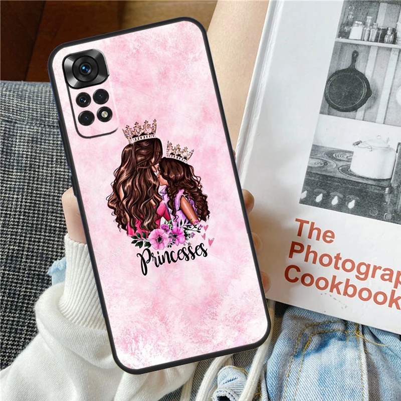 Beautiful Mother Daughter Son Case For Xiaomi Redmi Note 11 8 9 10 12 Pro 12S 11S 10S 9S Redmi 12 9C 10C 12C 13C Cover