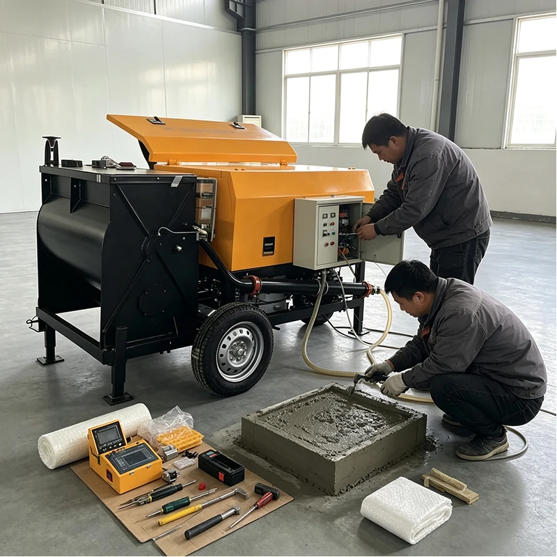 Cement Foam Machine Automatic Hydraulic Concrete Pump for Roof Slope Insulation Lightweight Wall Panel Manufacturing Use