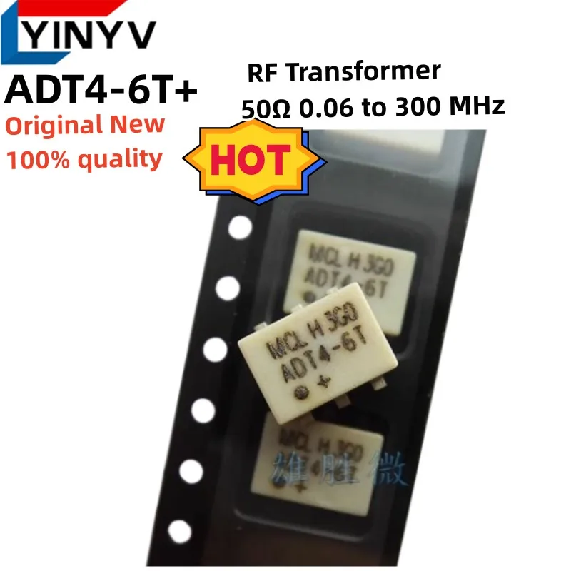 2-10 pezzi ADT4-6T + ADT4-6T ADT4-6 ADT4 CD637 Trasformatore RF 50Ω da 0,06 a 300 MHz 100% nuovo importato originale 100% di qualità