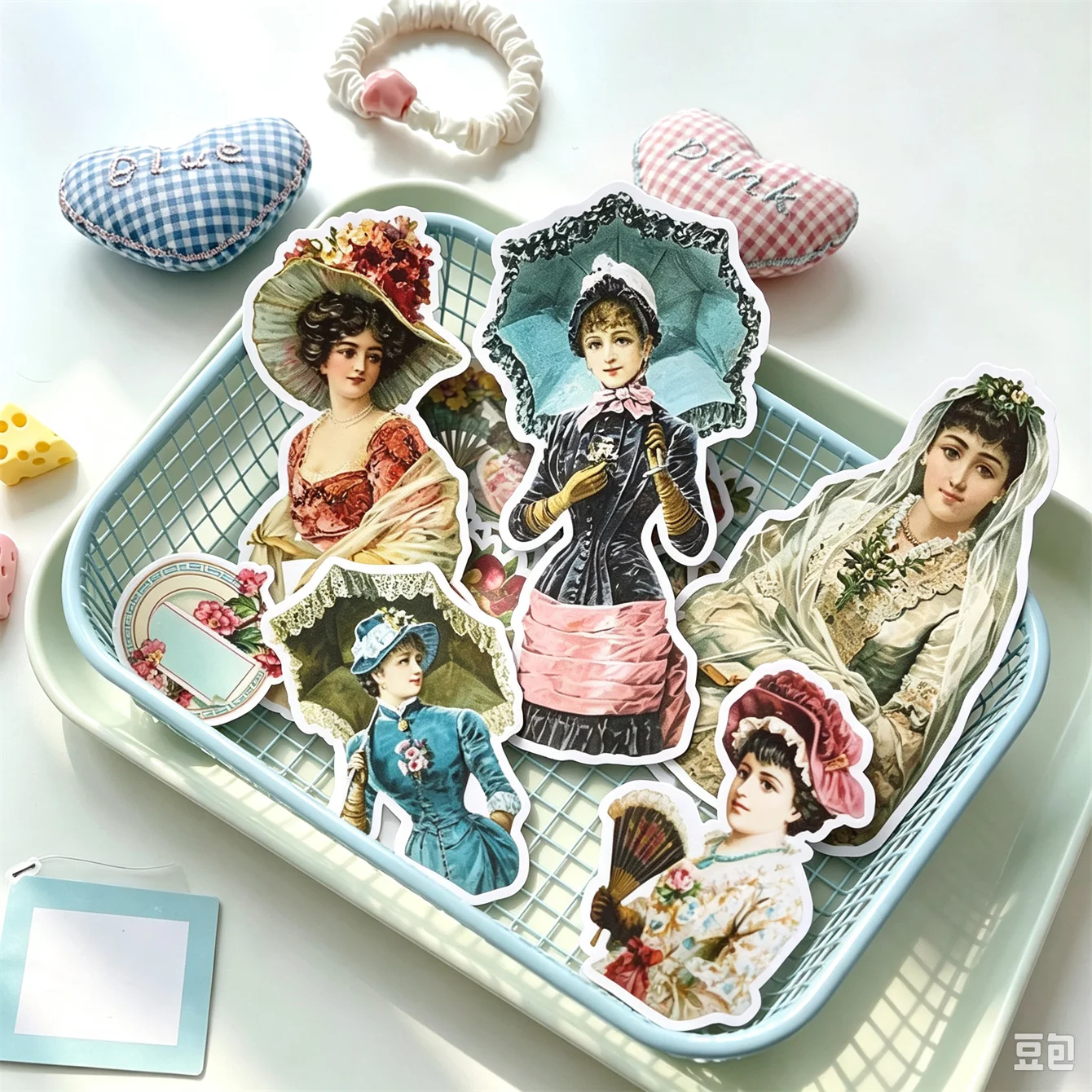 18pcs Cute girl Victoria Account Stickers Stationery For Phone Scrapbook Laptop Suitcase Guitar DIY Vintage Aesthetic Creative