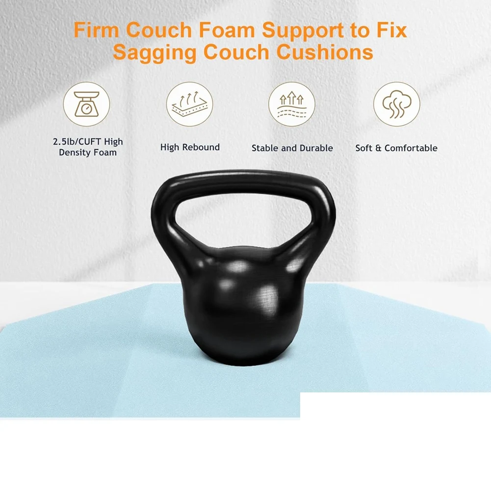 【24H SALE】Couch Cushion Support, High Density Foam Furniture- Trapezoid 40D For Sagging Couch Seat Cushion Support(3Pcs) Sofa