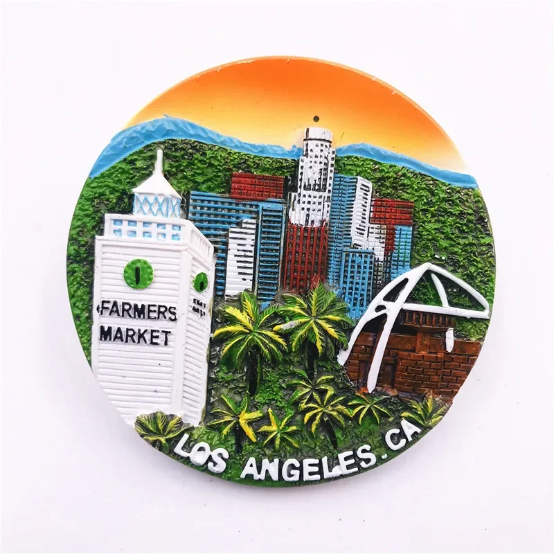 Los Angles California Fridge Magnet The United States of America Tourist Souvenirs Home Décor Refrigerator Sticker