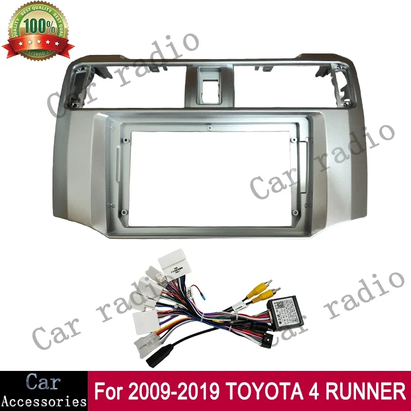 CRM 9 Inch For 2009-2019 TOYOTA 4 RUNNER Frame Car Radio Android Stereo Frame Player Head Unit Fascia Panel Dash Board Cover