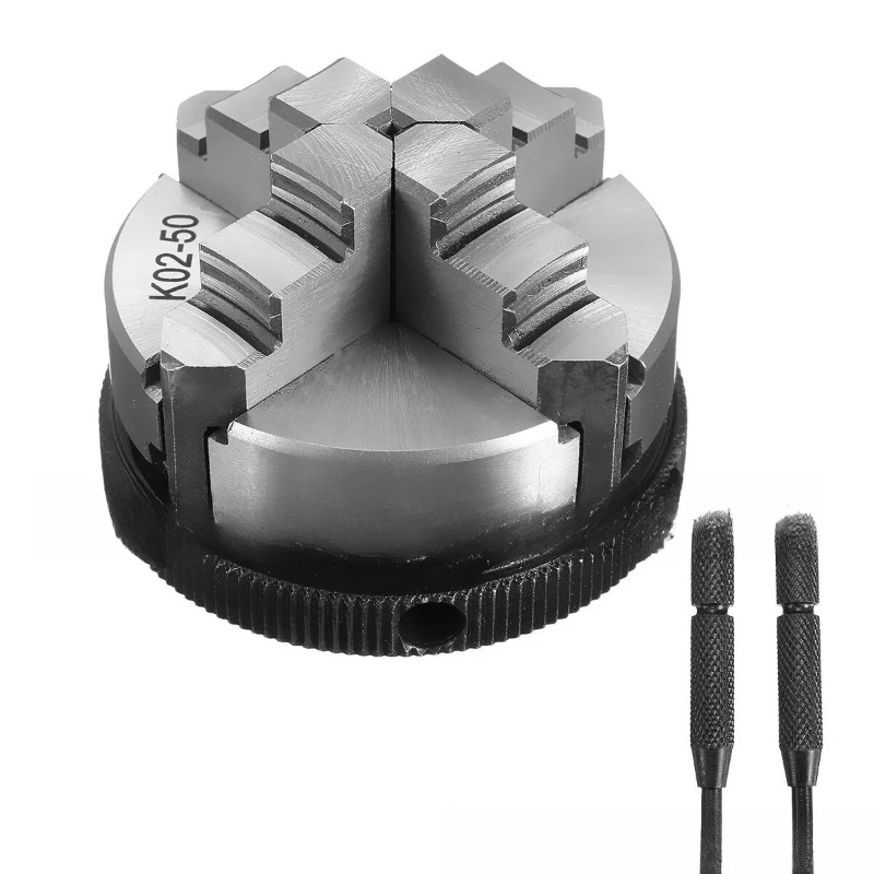 

Four-jaw self-centering hand-tight chuck K02-50 M14 woodworking small chuck