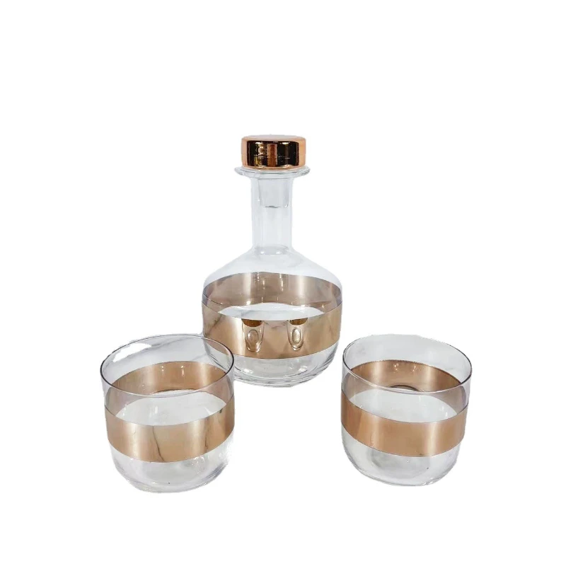 

Modern simple transparent glass wine set wine glass household