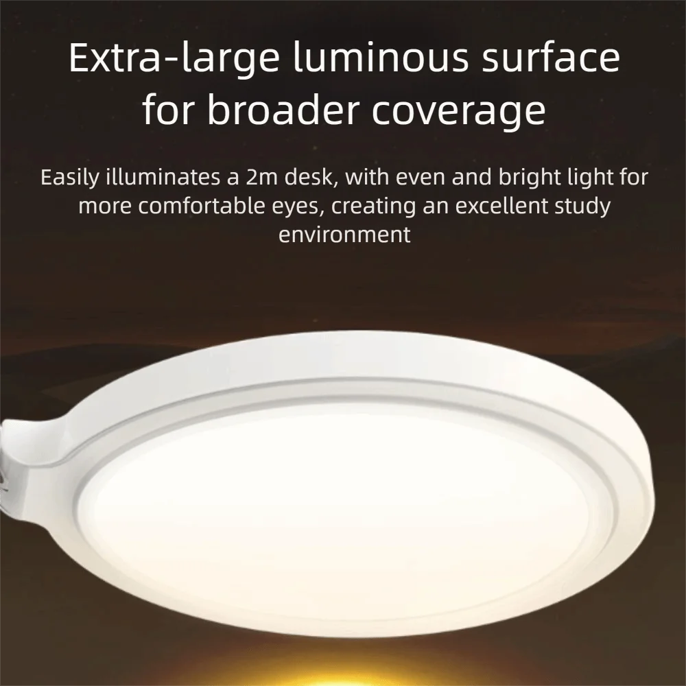 الطيف الكامل LED ساعة الجدول مصباح المكونات في تصميم القراءة ضوء USB مصباح قابل للشحن حماية العين ضوء الليل مصباح قابل للطي