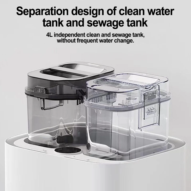 2-teilige Wassertank-Ersatzteile, sauberer und abwasserbarer Wassertank für Xiaomi Mijia Pro STYTJ06ZHM Roboter-Staubsauger-Ersatzteile