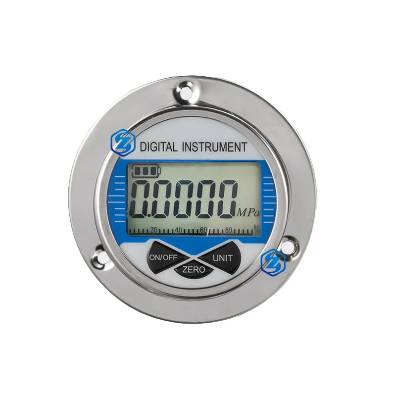 0.2%F.S Axial Vacuum Negative Pressure Gauge Gas Water Fuel Digital Manometer 0-100Mpa Digital Pressure Gauge Piezometer