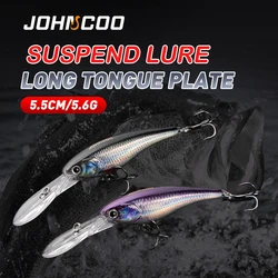 Fishing Lures 5.6g Minnow Long casting Lures Printed Color Suspend lure Aritifical Bait For Perch Deep Dive